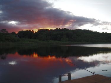 Evening sunset on the jetty