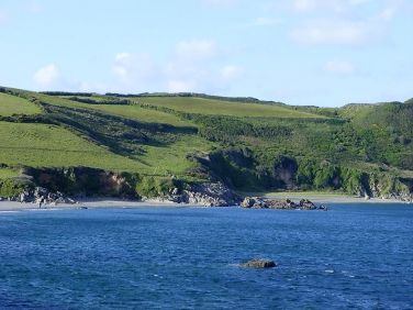 The Lizard Peninsula coast from the sea