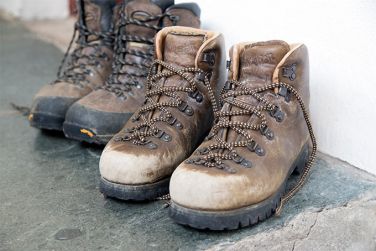 Space in the porch for your boots and outdoor gear in Manesty Dairy