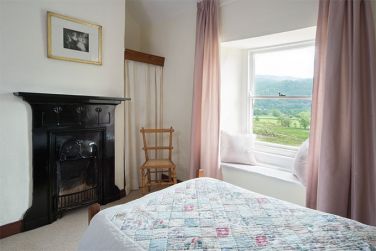 View from the family room in Manesty (a double and a single bed)