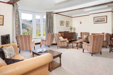 Manesty Band's sitting room viewed from kitchen door