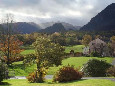 View from Manesty Band's lawn in autumn