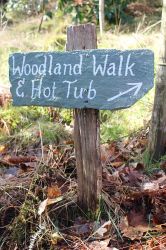 Slate signs help you explore our fell side woodland