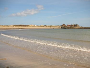 Beadnell Beach with Old Lime Kilns walk to Newton by the Sea