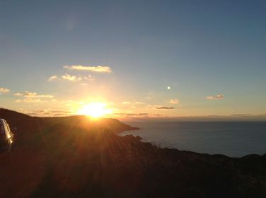 Sunset over Widemouth Bay