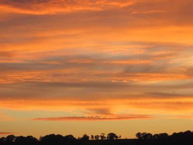 We get some wonderful sunsets