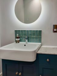 Newly refurbished shower room.