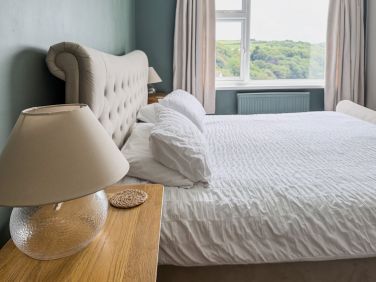Super-king / super-comfortable bedroom with  great views.