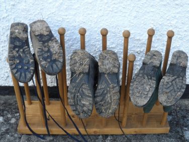 Hang up your boots after a walk in the country - you don't even need to leave the farm!