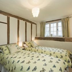 Bedroom 3 shown as two singles can be made up as a king size