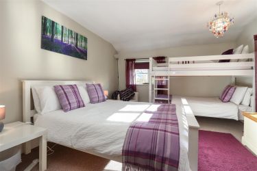 Bedroom 1 with 1 double and full size bunk beds