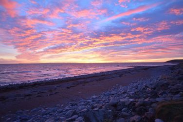 Sunset over Luce Bay