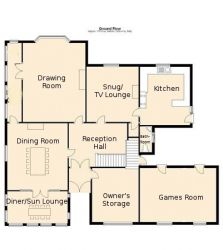 Ground Floor Plan Fairlea Grange Abergavenny Monmouthshire