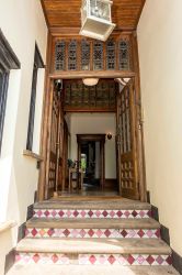 Impressive entrance welcomes you at Fairlea Grange Abergavenny
