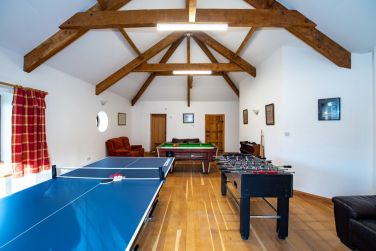 Games room at The manor on the Monnow Monmouthshire
