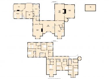 Floor plan for The Manor on the Monnow Monmouthshire