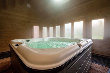 Relax in Hot Tub after long walks in around the Monmouthshire country side