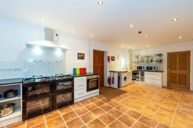 Large kitchen with all the space required The Manor on the Monnow