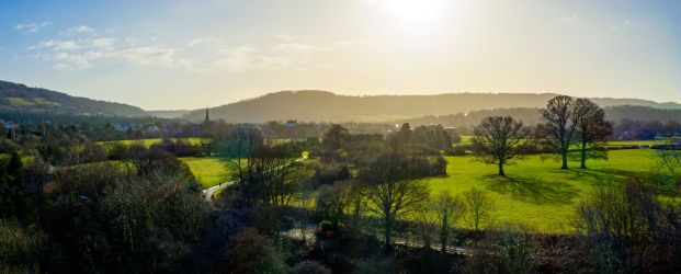 Picturesque views from The Manor on the Monnow Monmouthshire