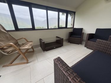 The sunroom has a spectacular view across to Cautley Spout & The Howgills.