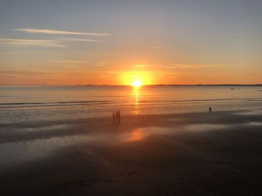 Sunset over Broad Haven Beach