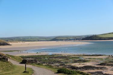 Looking back to Rock from coastal walk