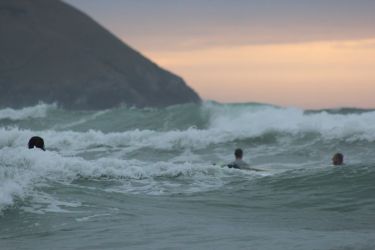 Surfing Polzeath