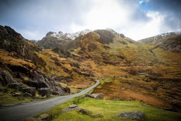 Old roman road outside house