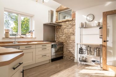 Spacious fully fitted kitchen, equipped to cater upto 16 people.