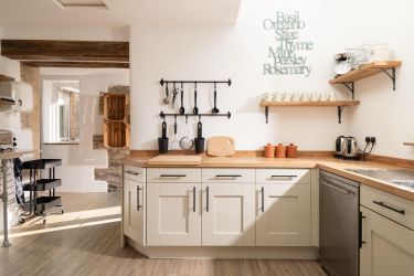 Light bright airy kitchen.