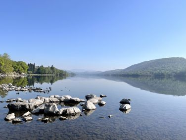 Early morning at Coniston Water, about 15 minutes drive from Howe Foot