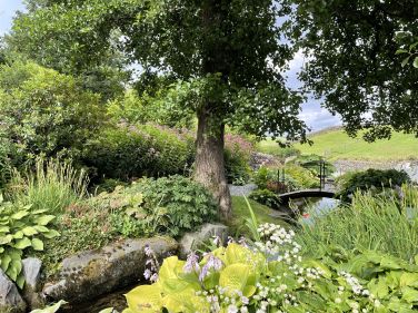 Otley Beck flows through the grounds of Howe Foot