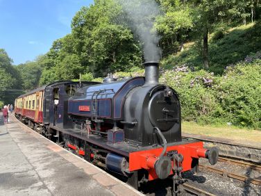The Lakeside to Haverthwaite Railway at Haverthwaite station
