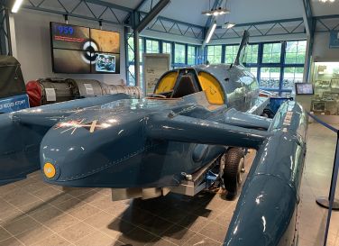 Donald Campbell's Bluebird K7 at the Ruskin Museum, Coniston
