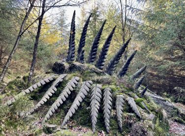 One of many sculptures in Grizedale Forest