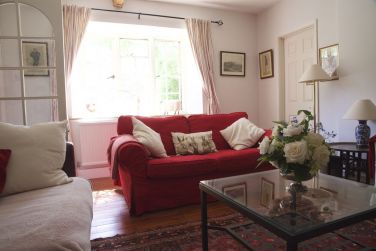 Comfortable seating in the drawing room