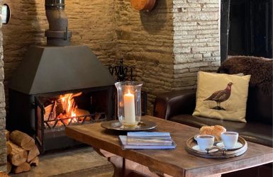 Cosy up in the lounge with the Wood Burner