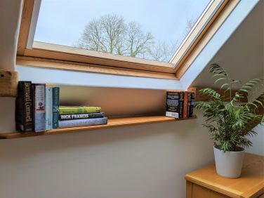 The upstairs windows are perfect for stargazing