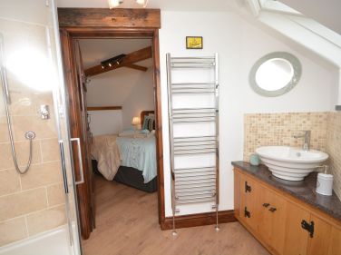 The master bedroom ensuite with a power shower