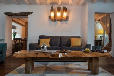 Living room 1: The Old Farmhouse, living room with 3 sofas, log burner & smart TV