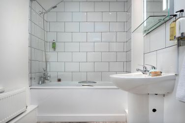 Bathroom 1: The Old Farmhouse Family bathroom  with bath, sink & WC (upstairs)