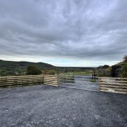 Farmhouse Entrance and garden fencing