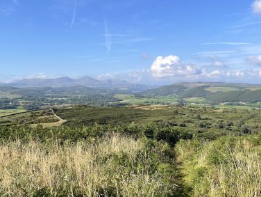 A view towards the Coniston fells from Lowick Beacon