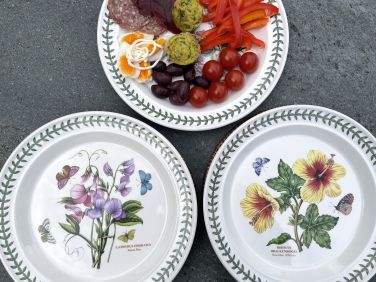 Charming Portmeirion tableware in the kitchen