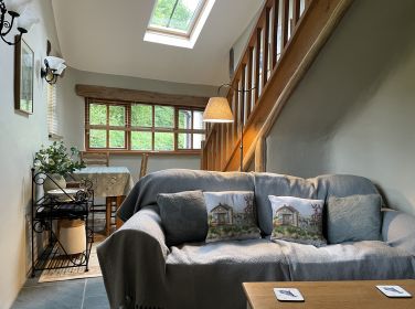 Sitting room and diner in the cottage