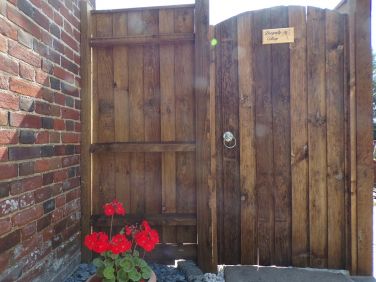 Private gateway into the cottage
