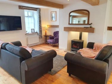 Comfortable seating and 55inch smart TV