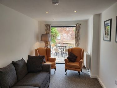 French doors to patio