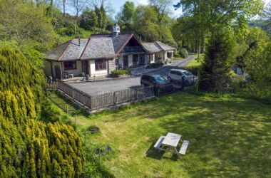 External shot with secure garden