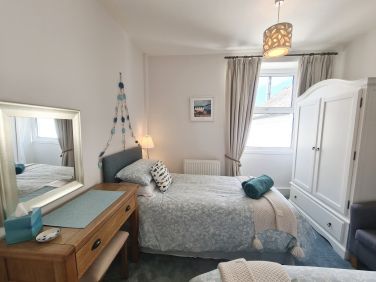 Views to the back of the house and the garden. ©Aeolian Holiday Cottage